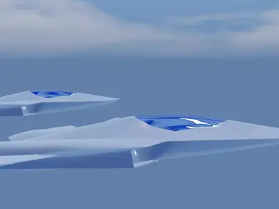 FA xx 6th Generation Stealth Fighter Low-poly 3D model