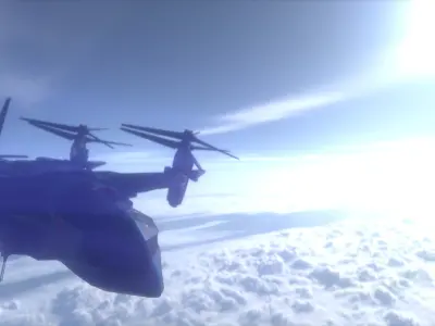 VTOL V48 - Night Eagle Free 3D model