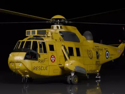 Westland Sea King HAR3 Royal Air Force 3D model