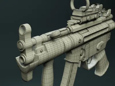 MP5K Tactical Sub-Machinegun Free 3D model