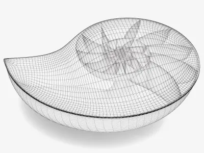 Marc Fish Nautilus II Low Coffee Table 3D model