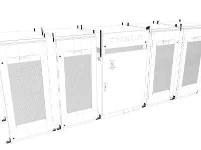 Energy Storage System Tesla Powerpack 3D model