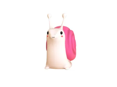 Cartoon Snail v004 - 3D Model Low Poly Low-poly 3D model