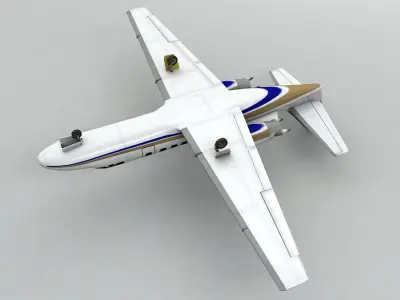 Cessna Citation Bravo Aircraft Low-poly 3D model