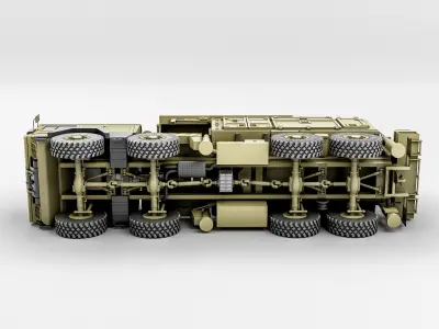 Radar AN MPQ-53 MAN KAT 3D model