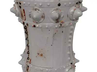 Damaged Steel Gauntlet 3D Model 3D model