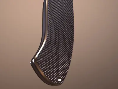 Rigged Folding Pocket Lock  Knife Low-poly 3D model