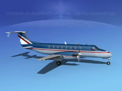 Beechcraft 1900C V15 3D model