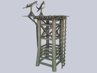 Watchtower Low-poly 3D model