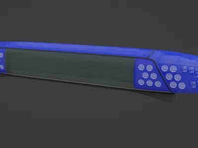 DBS 4000 Lightbar Low-poly 3D model