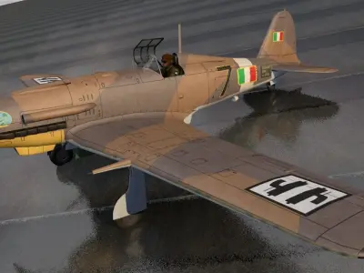 Fiat G-55 Centauro 3D model