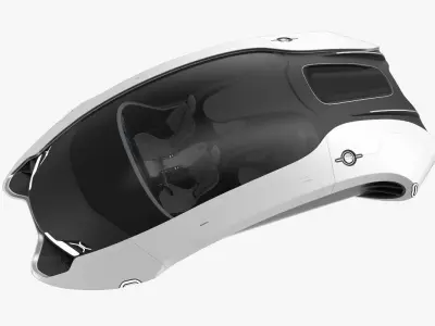 Hover car concept 4 3D model