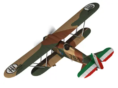 Fiat CR 32 - Italy Airforce - 79 Squadriglia 3D model