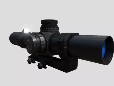 Leupold Mark 8 CQBSS LPVO Scope Low-poly 3D model
