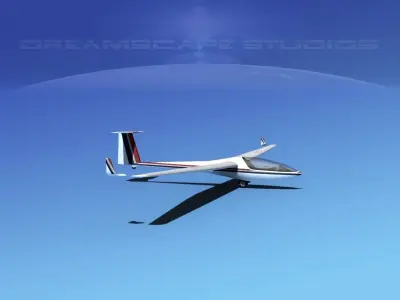 Glaser-Dirks DG-300 Glider V07 3D model