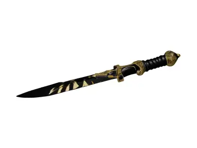 Obsidian Ceremonial Dagger 3D Model 3D model