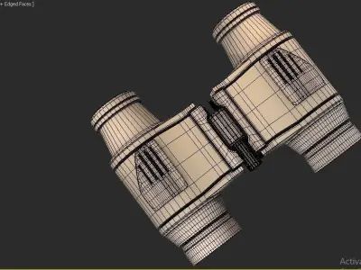telescop binoculars Free 3D model