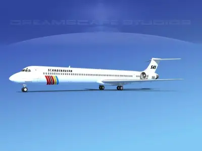 McDonnell Douglas MD-90 SAS 3D model