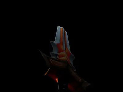 Free PBR and Cartoon Sword Free low-poly 3D model