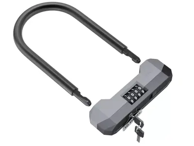 Combination Bicycle U-Lock 3D model