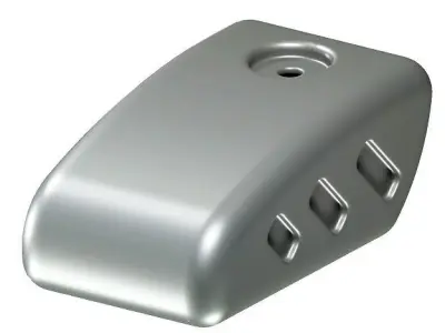 Steel Bike Fuel Tank 3D model