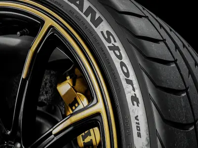 Yokohama Advan Sport V105 305 35 ZR23 111Y 3D model