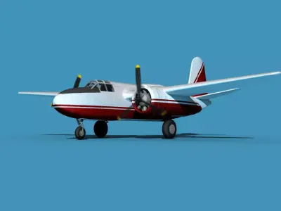 Douglas A-20G Havoc Civil Version V03 3D model