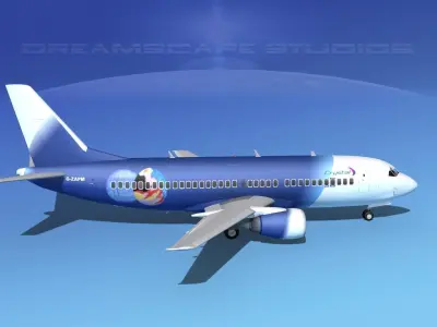 Boeing 737-300 Crystal 3D model