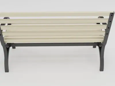 Park Bench Model 3D model