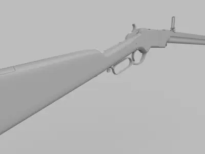 Henry Rifle 1860 3D model