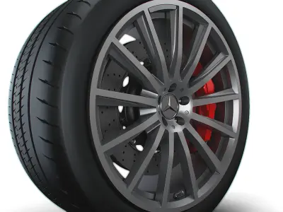 Mercedes GLE 130 wheel 3D model