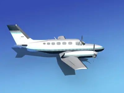 Cessna 441 Conquest II V06 3D model