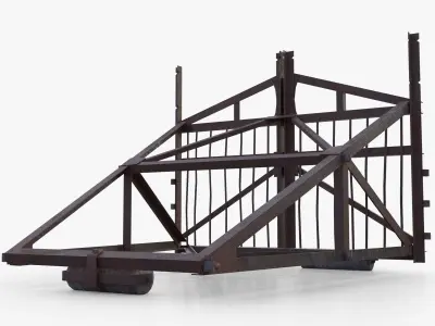 Belgian Gate Low-poly 3D model