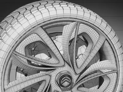 Citroen GT wheel 3D model