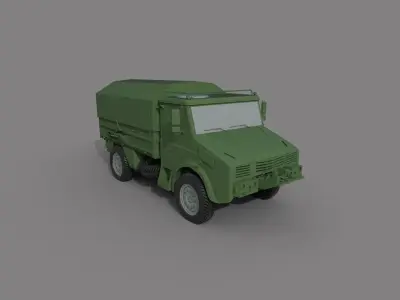 BMC 185 military Truck Low-poly 3D model