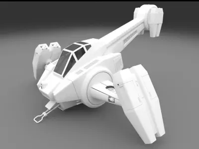 Sandstorm Attack Fighter 3D model