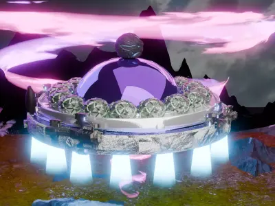 alien spaceship 3D model