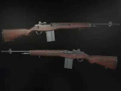 M14 Rifle Low-poly 3D model