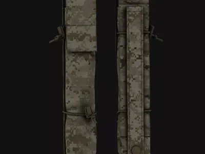 Eagle Breaching Strip Pouch AOR1 And AOR2 Low-poly 3D model