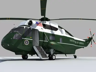 Marine One VH-3D Sea King 3D model