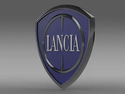 Lancia logotype 3D model