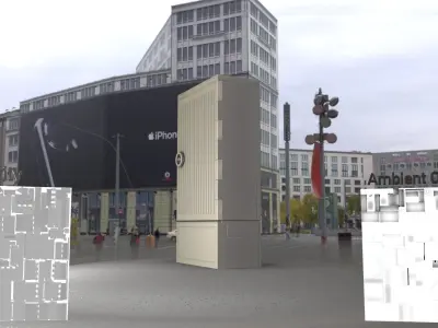 Electrical Distribution Cabinet 109 Low-poly 3D model