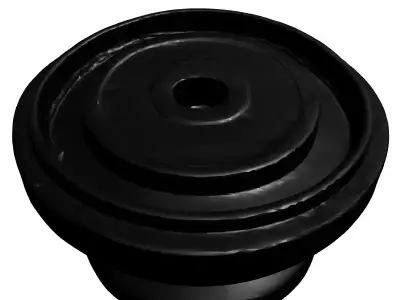 Industrial Control Knob Part Low-poly 3D model