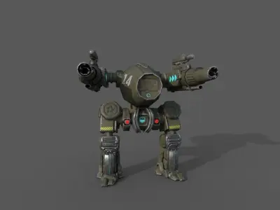 War Bots With Animation s Low-poly 3D model
