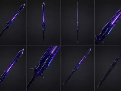 Eclipsefang Low-poly 3D model
