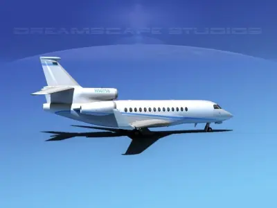 Dassault Falcon 7X V04 3D model