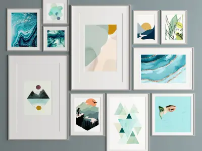 Art Frame 335 Low-poly 3D model