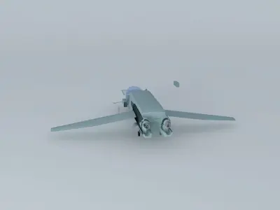 Spaceship military aircraft Free 3D model