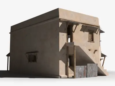 Arab x4 Low-poly 3D model