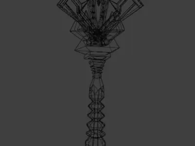 Magic Wand Low-poly 3D model